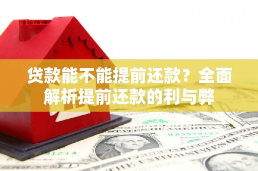 兴宾贷款能不能提前还款？全面解析提前还款的利与弊