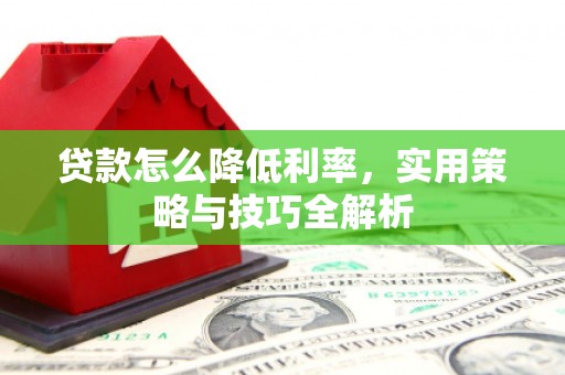兴宾贷款怎么降低利率，实用策略与技巧全解析
