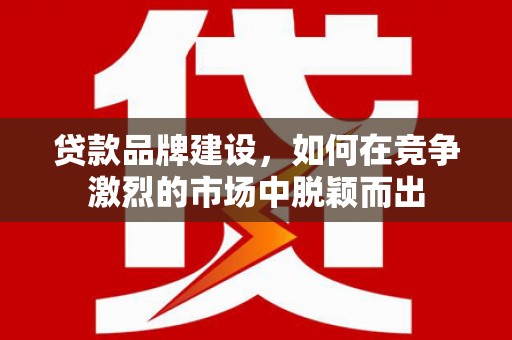 兴宾贷款品牌建设，如何在竞争激烈的市场中脱颖而出