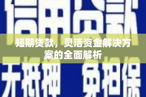 兴宾短期贷款，灵活资金解决方案的全面解析