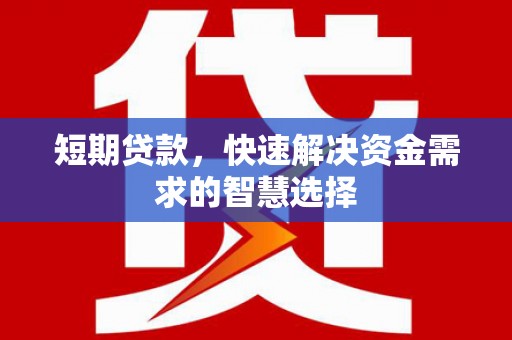 兴宾短期贷款，快速解决资金需求的智慧选择
