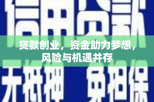 兴宾贷款创业，资金助力梦想，风险与机遇并存