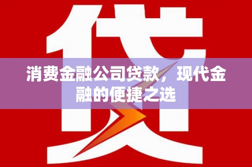兴宾消费金融公司贷款，现代金融的便捷之选