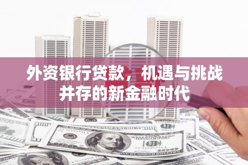 兴宾外资银行贷款，机遇与挑战并存的新金融时代