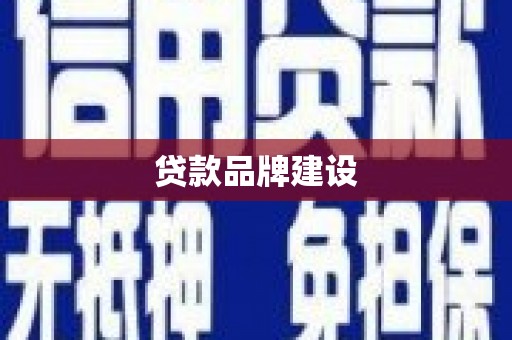 兴宾贷款品牌建设