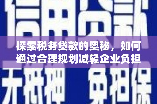 兴宾探索税务贷款的奥秘，如何通过合理规划减轻企业负担
