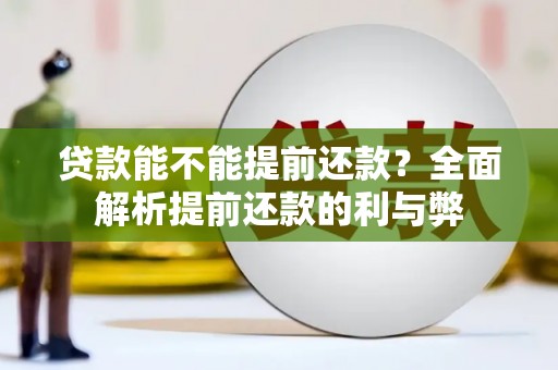兴宾贷款能不能提前还款？全面解析提前还款的利与弊