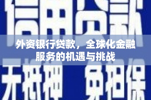 兴宾外资银行贷款，全球化金融服务的机遇与挑战
