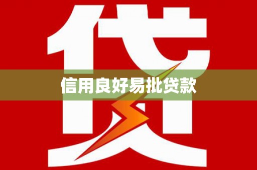 兴宾信用良好易批贷款