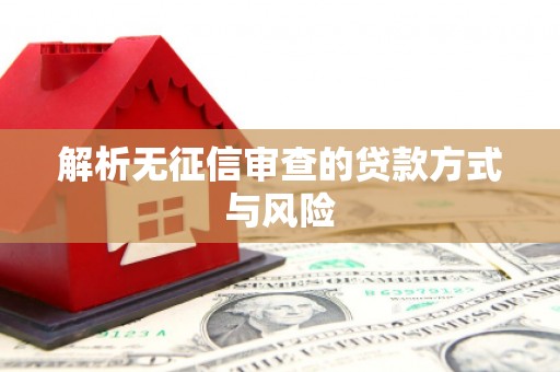 兴宾解析无征信审查的贷款方式与风险
