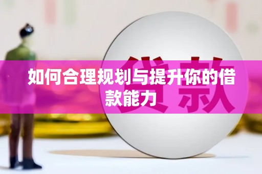 兴宾如何合理规划与提升你的借款能力